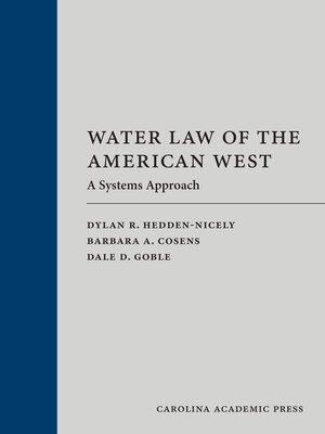 cover image of Water Law of the American West